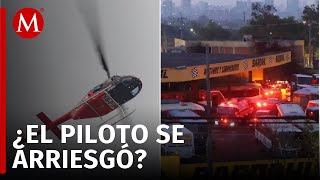 Acusan presuntas maniobras prohibidas del helicóptero que descendió en Coyoacán [upl. by Franckot]