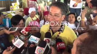 Mar Roxas interview in Kapalong [upl. by Rama587]