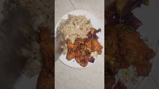 fried rice and gobi manchurianEasy dinner recipes shorts shortfeed youtubefeed viral100k [upl. by Ssirk]