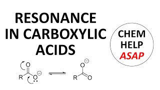 resonance in carboxylic acids [upl. by Sivolc]