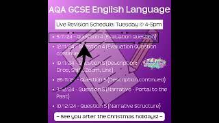 GCSE English Language and Literature Live Tutoring [upl. by Lorrimor]