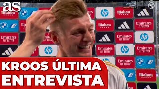 😥ASÍ FUE el EMOTIVO ADIÓS a TONI KROOS en su DESPEDIDA con el REAL MADRID HOY en el BERNABEU😭 [upl. by Sirroned]