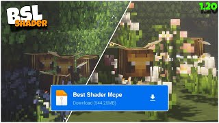 Bsl shader for Minecraft pe 120  best shader mcpe 120 [upl. by Nisa633]