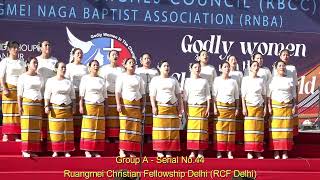 Ruangmei Christian Fellowship Delhi Group A  SL No 44 at 5th Women Conference 2023 [upl. by Eemak]