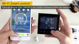 WiFi Smart Thermostat programming air Conditioning Temperature Controller Support alexa google IFTTT [upl. by Jenine934]