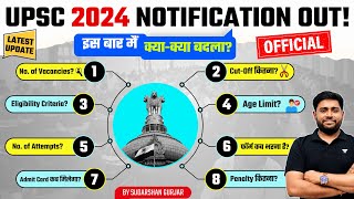 UPSC Notification 2024  How to fillEligibilityAge limitCutoff1056 Vacancies  Sudarshan Gurjar [upl. by Siesser111]