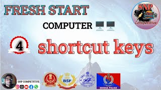 COMPUTER SHORTCUT KEYS FOR ALL COMPETITIVE EXAMSOSAP IRBBSF HEAD CONSTABLEOSSCOSSSC4 [upl. by Carley]