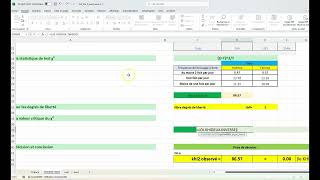 Test dindépendance Khideux sur Excel  Guide pratique [upl. by Aryl581]