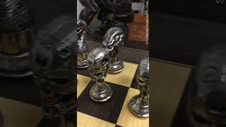 Stan Winston Studios custom made chess set in our archival room [upl. by Myna299]