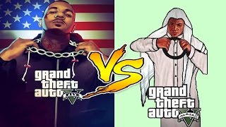 فرق بين العربي والامريكي في قراند Differences Between Americans And Arabs in GTA5 [upl. by Nirek66]