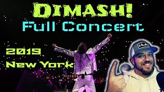 FULL CONCERT DIMASH NY  REACTION [upl. by Vachil]