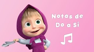 NOTAS DE DO A SI 🎶 Karaoke🎵🎙 Masha y el Oso 🎵 Cuarteto y Más [upl. by Nnaed]