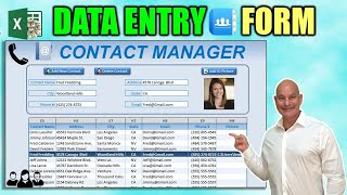 How To Create An Excel Data Entry Form WITHOUT A UserForm [upl. by Ataymik989]