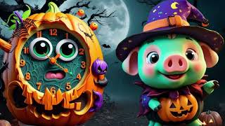 Hickory Dickory Dock The Clock ⏰  ZM Nursery Rhymes  Hickory Dickory Dock Halloween Rhymes 🎃 228 [upl. by Llehsim]