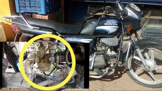 Carburettor Cleaning  Simple method  Hero Honda Splendor  Starting trouble [upl. by Hanus]