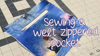 How to Sew Welt Zippered Pockets [upl. by Benco757]