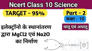 इलेक्ट्रॉन के स्थानांतरण द्वारा मैग्नीशियम क्लोराइड  सोडियम ऑक्साइड का निर्माण MgCl2Na2O Formation [upl. by Airec]