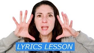 Lyrics Lesson Enunciation and Shaping Words for Singers [upl. by Airdnaid]