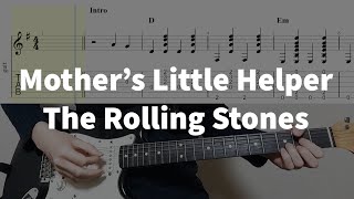 Mothers Little Helper  The Rolling Stones Guitar Tabs [upl. by Nosnevets]