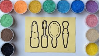 Sand Painting Make Up Tools For Kids and Toddler [upl. by Mowbray309]