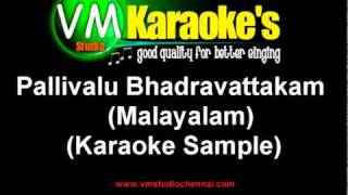 Pallivalu Bhadravattakam Karaoke Malayalam Song [upl. by Caryn]