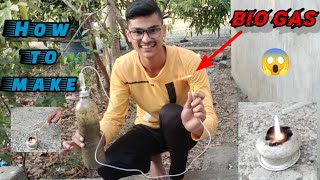 How To Make Mini Gobar Gas Plant At Home  Very Easy [upl. by Esinad]