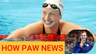 Katie Ledecky Sets New Olympic Record in 1500m Freestyle [upl. by Arndt]