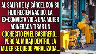 Al salir de la cárcel con su hijo recién nacido la exconvicta vio a una mujer adinerada tirar [upl. by Kersten482]