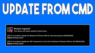 How To Run Windows 10 Update From Command Prompt [upl. by Nnayllas]