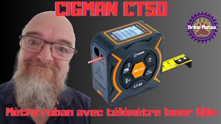 Cigman CT50 Christmas édition Mètre ruban avec télémètre laser 50m [upl. by Anitsirt]