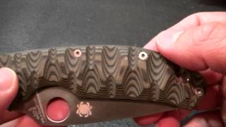 CUSTOM PIMPED Spyderco Tenacious NEW PATTERN [upl. by Ibob]