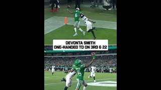 Eagles’ DeVonta Smith’s INSANE OneHanded Catch  Unbelievable Moment in JAXvsPHI 🔥😳 [upl. by Yekcir244]