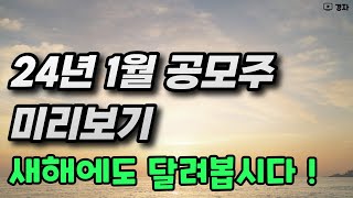 24년 1월 공모주 11종목 미리보기 ㅣ 새해에도 힘차게 달려봅시다 [upl. by Oznole]