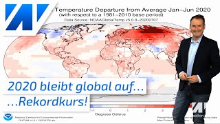 Klima 2020 ist weltweit bisher das zweitwärmste Jahr seit 1880 Der Permafrostboden taut auf [upl. by Ahsyas559]