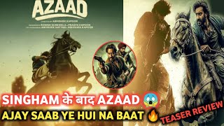 Azaad Teaser REVIEW  Ajay D  Abhishek K  Aaman D  Rasha T  Ronnie S  the filmy forum [upl. by Notla980]