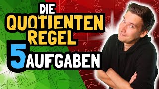 QUOTIENTENREGEL 5 Übungen für Dein Abi  How to Mathe Abi 2024 [upl. by Oluas]