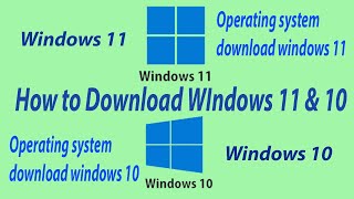 How to Download Windows 10  Windows 11 How to Download Operating System OS 11 and OS 10 download [upl. by Hochman715]