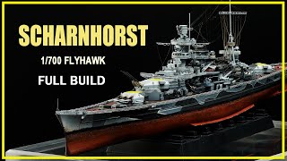 FULL BUILD Scharnhorst 1943 1700 Flyhawk [upl. by Aihsoem287]