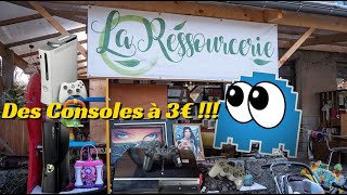 Des consoles de JV à 3€ en Ressourcerie Gros LOT 100 Jeux Vidéo 🤩 viral emmaus [upl. by Lj525]