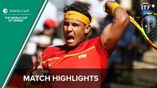 Nadal Inspires Brilliant Comeback  Spain 32 Germany Highlights  ITF [upl. by Guenevere]