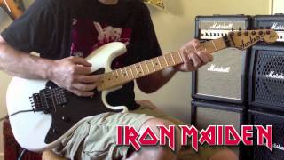 Iron Maiden  Wasted Years Guitar Cover [upl. by Shippee266]