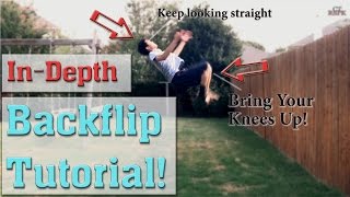 How to do a Backflip  Back Tuck Tutorial  Flat Ground [upl. by Eimac758]