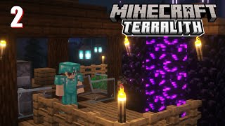 MINECRAFT TERRALITH SURVIVAL  Nether Preparations EP2 [upl. by Ateekan]