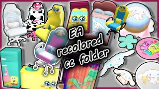 Sims4 recolored objects cc folder maxis match PACKS NEEDED Sponge Bob Cinnamoroll etc [upl. by Nnyluqcaj994]