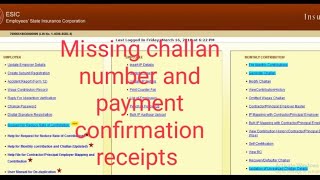 How to get challan number in esic [upl. by Gaillard]