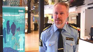 Polisens brottsförebyggande arbete intervju med Anders Hall NOAPolismyndigheten [upl. by Gnni]