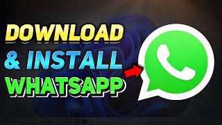 How to Download WhatsApp in Laptop or PC Windows 1011 Tutorial [upl. by Naerol558]