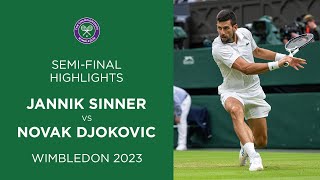 Jannik Sinner vs Novak Djokovic SemiFinals Highlights  Wimbledon 2023 [upl. by Arihas]