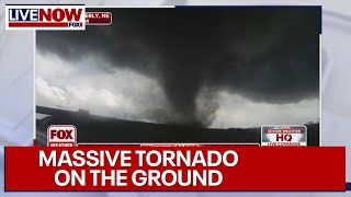 WATCH Violent tornado in Nebraska  LiveNOW from FOX [upl. by Sears865]