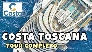 ¿CÓMO ES UN CRUCERO POR DENTRO TOUR COMPLETO POR EL COSTA TOSCANA  🛳️ 4 [upl. by Ahseila]